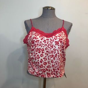 Dash Outfitters Size XL Pink & White Camisole Style Tank